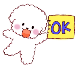Bichon Frise English version sticker #5705573