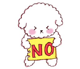 Bichon Frise English version sticker #5705574