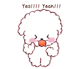 Bichon Frise English version sticker #5705580