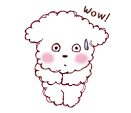Bichon Frise English version sticker #5705592