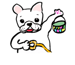 frenchbulldog formaljapanese revised sticker #5705896