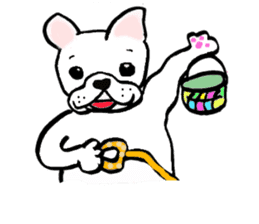 frenchbulldog formaljapanese revised sticker #5705896