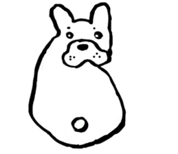 frenchbulldog formaljapanese revised sticker #5705906