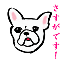frenchbulldog formaljapanese revised sticker #5705908