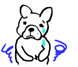 frenchbulldog formaljapanese revised sticker #5705912