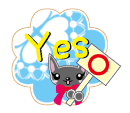 Small cat  (English) sticker #5706198