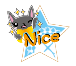 Small cat  (English) sticker #5706210