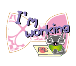 Small cat  (English) sticker #5706217