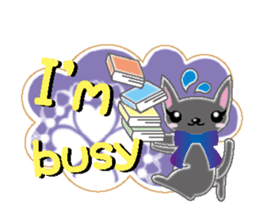 Small cat  (English) sticker #5706228