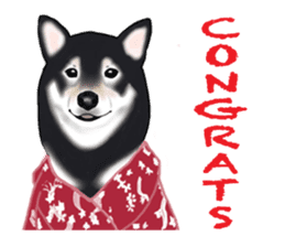 Shiba Inu Momo & his Friends in English sticker #5706410