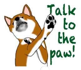 Shiba Inu Momo & his Friends in English sticker #5706417