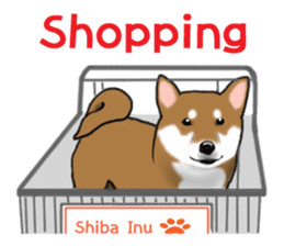 Shiba Inu Momo & his Friends in English sticker #5706431