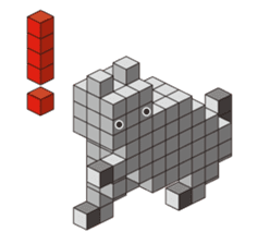 A square cat sticker #5707317