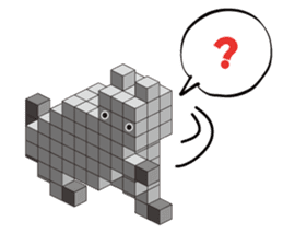 A square cat sticker #5707318