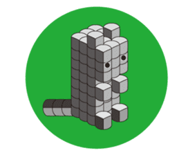A square cat sticker #5707322