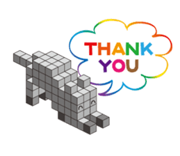 A square cat sticker #5707323