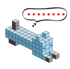 A square cat sticker #5707327