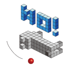 A square cat sticker #5707329