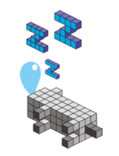 A square cat sticker #5707330