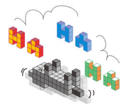 A square cat sticker #5707331