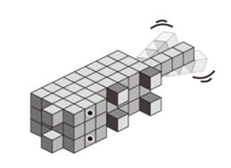 A square cat sticker #5707332