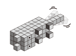 A square cat sticker #5707332