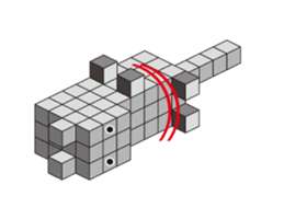 A square cat sticker #5707333