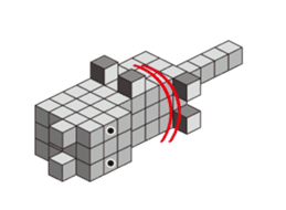 A square cat sticker #5707333