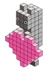 A square cat sticker #5707335