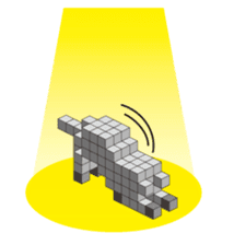 A square cat sticker #5707338