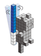 A square cat sticker #5707340