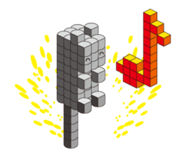 A square cat sticker #5707341