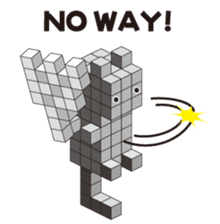 A square cat sticker #5707342