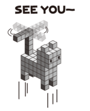 A square cat sticker #5707343