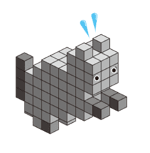 A square cat sticker #5707344