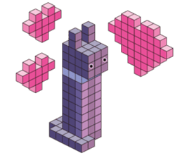 A square cat sticker #5707345