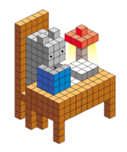 A square cat sticker #5707346