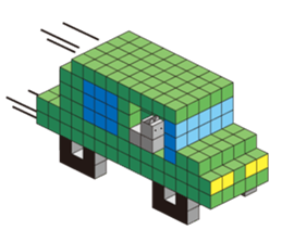 A square cat sticker #5707348