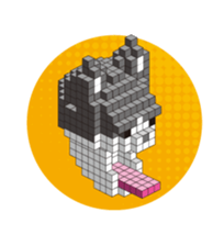 A square cat sticker #5707354