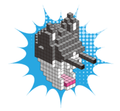 A square cat sticker #5707355