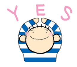 Katcah-n border pattern with birds 2 sticker #5707356