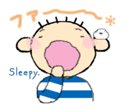 Katcah-n border pattern with birds 2 sticker #5707372