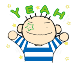 Katcah-n border pattern with birds 2 sticker #5707377