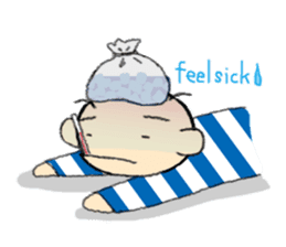 Katcah-n border pattern with birds 2 sticker #5707387