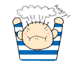 Katcah-n border pattern with birds 2 sticker #5707388