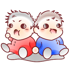 Sticker for mom of twins(English)