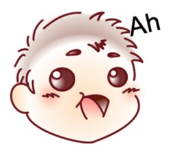 Sticker for mom of twins(English) sticker #5708157