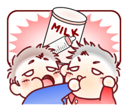 Sticker for mom of twins(English) sticker #5708160