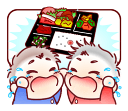 Sticker for mom of twins(English) sticker #5708161