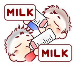 Sticker for mom of twins(English) sticker #5708162